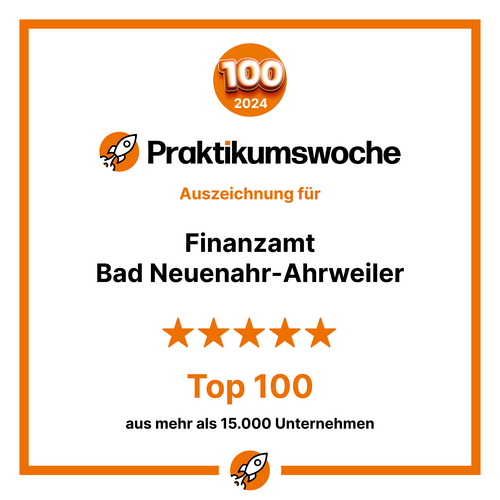 Urkunde bester Praktikumsplatz